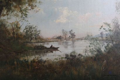 null GOURDON L.

Lake landscapes

Pair of oil on canvas

Signed lower left

(slight...