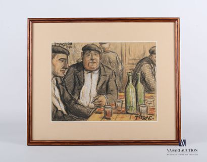 null TILLAC Pablo (1880-1969)

At the bistro in Itxassou 1940

Pencils on paper 

Signed...