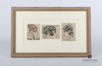 null TILLAC Pablo (1880-1969)

Trois portraits de profils féminins 

Crayons sur...