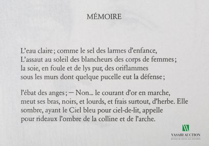 null PIGNON-ERNEST (Ernest, born in 1942) - Regards. Arthur Rimbaud. [Paris], H....