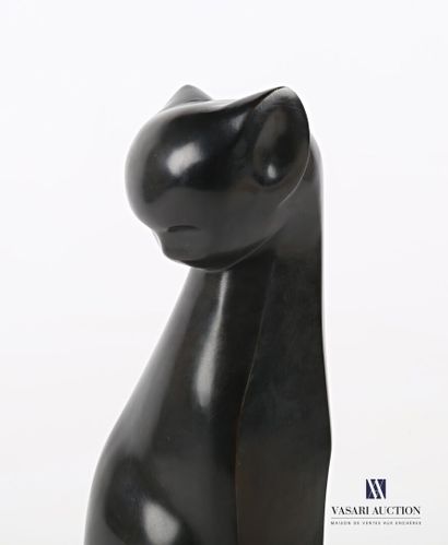 null PARPAN Ferdinand (1902-2004) 

Le chat 

Bronze à patine brun foncé

Numéroté...