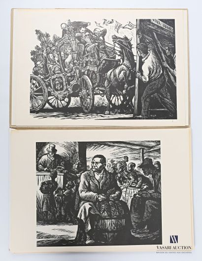 null Collection of 20 lithographs in black numbered and printed by the TGP (Taller...