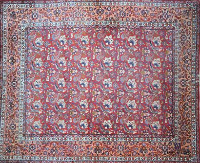 null Tapis Ispahan (chaîne et trame en coton, velours en laine), centre de la Perse,...