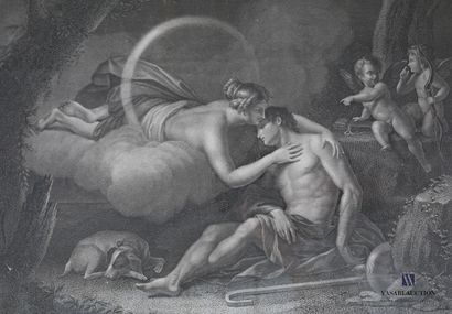 null Suite quatre gravures encadrées :

- BARBIERI Francesco d'après - Plange l'inconsolabile...