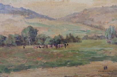 null LICOURT Paul (XIXème siècle)

Troupeau de vache dans les environs de Nancy

Huile...