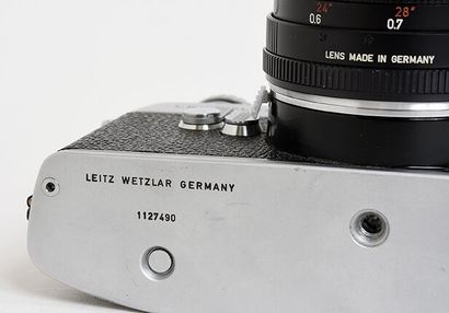 null Boitier argentique chromé Leicaflex Leitz Wetzlar + objectif Leitz Wetzlar Summicron-R...