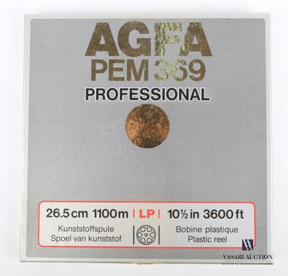null AGFA PEM 369 professional 26.5 cm 1100m - LP - 10 1/2 in 3600 ft - Bobine plastique...