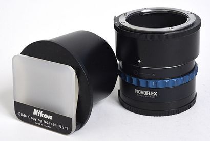 null Slide Copying Adapter ES-1 Nikon + bague allonge Novoflex pour Nikon (Reprodia)

Très...