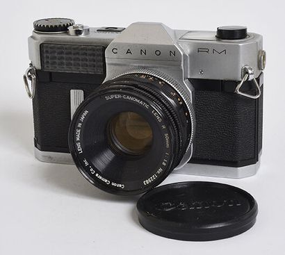 null Boitier argentique chromé Canon Canonflex RM + objectif Super-CanonMatic R 50mm...