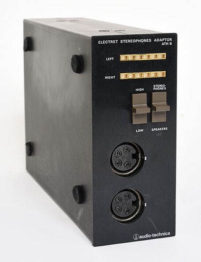 null Boitier AUDIO TECHNICA Electret Stereophones Adaptor ATH-8 noir

Très bon état,...