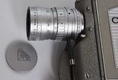 null Caméra Camex 8 Cellule Reflex avec objectif zoom type K3 P.Angenieux Paris F...