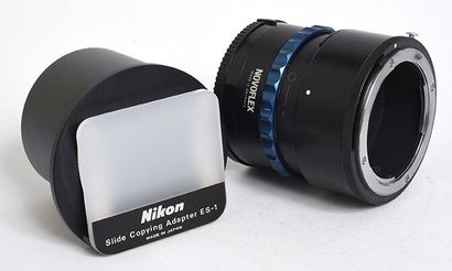 null Slide Copying Adapter ES-1 Nikon + Novoflex extension ring for Nikon (Reprodia)

Very...