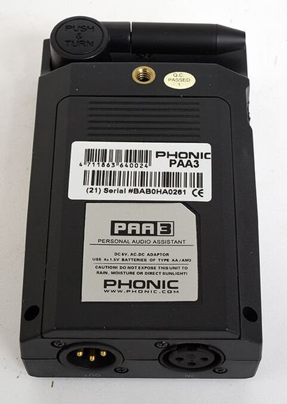 null Boitier PHONIC PAA3 Personal Audio Assistant + boite

Très bon état, Sans garantie...