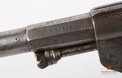 null Regulation revolver model 1873 caliber 11 mm, barrel of 11,5 cm, marked on the...