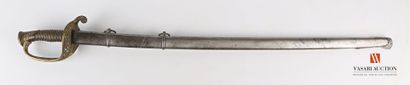 null Infantry officer's saber model 1855, single-branch mount, pierced brass plate,...