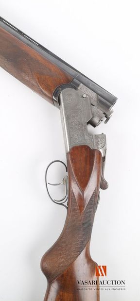 null BERETTA shotgun model S 57 E caliber 12-70, superimposed barrels of 71 cm, choké...