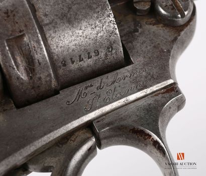 null Regulation revolver model 1873 caliber 11 mm, barrel of 11,5 cm, marked on the...