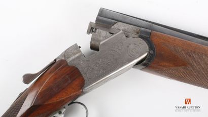 null BERETTA shotgun model S 57 E caliber 12-70, superimposed barrels of 71 cm, choké...