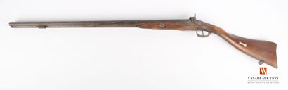 null Fusil de chasse à percussion calibre 12, rare modèle à crosse modifié pour borgne,...