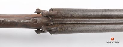 null Fusil de chasse à broche calibre 16/65, canons en table de 72 cm, ouverture...