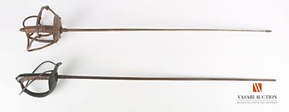 null Meeting of two swords type of combat sword (Mensur), models of exercise of the...