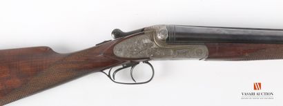 null Shotgun with plates A.W. WOLF Suhl, plates engraved hand of ducks and pheasants...