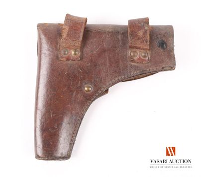 null Brown leather gun case, 14 x 14 cm, ABE-BE

Early 20th century