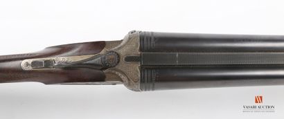 null Shotgun with plates A.W. WOLF Suhl, plates engraved hand of ducks and pheasants...