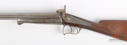 null Fusil de chasse à broche calibre 16, canons juxtaposés de 70 cm, platines signées...