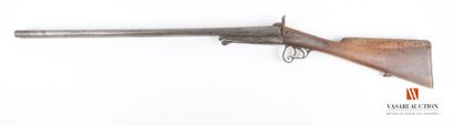 null Fusil de chasse à broche calibre 16/65, canons en table de 72 cm, ouverture...