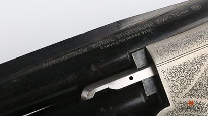 null Fusil de chasse WINCHESTER modèle 91 calibre 12-70, canons superposés de 74...