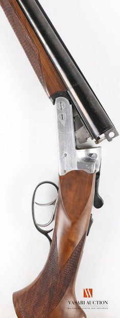  Fusil de chasse hammerless LUGER calibre 12/70, canons juxtaposés miroir de 71 cm,...