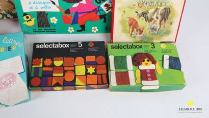 null Lot including ten boxes of educational games for children including two puzzles...
