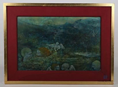 null CADIOU DE CONDÉ Pierre (1928-2014)

The angels

Mixed media on panel

Signed...