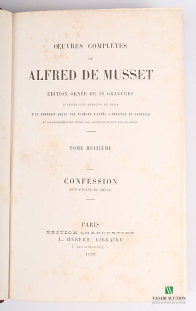 null [ALFRED DE MUSSET]

Lot comprenant neuf ouvrages - Paris, Charpentier & Hébert,...