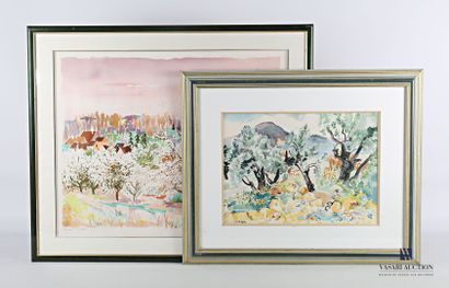 null HOSOTTE Georges (né en 1936)

Paysage aux arbres fruitiers en Provence

Lithographie...
