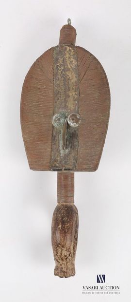 null CÔTE D'IVOIRE 

Sculpture anthropomorphe inspirée d'un reliquaire kota en bois...