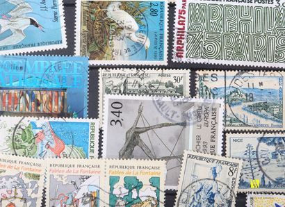 null Album de timbres contenant cinq pages de timbres français divers.

(album incomplet...