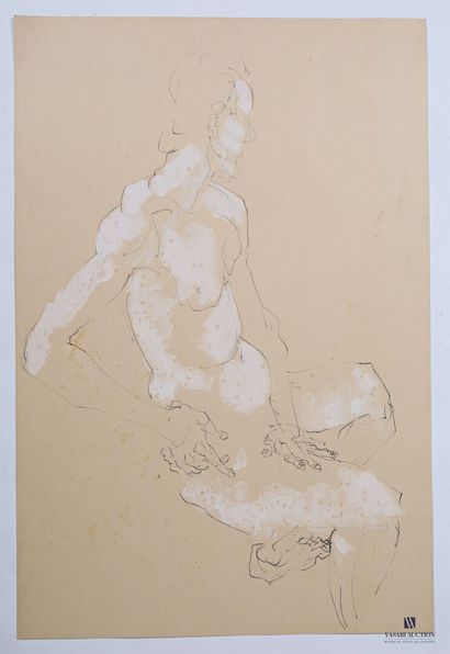 null HAISLEY Robert (1946-2020)

Figure contemporaine

Gouache et crayon sur papier

(rousseurs)

61...
