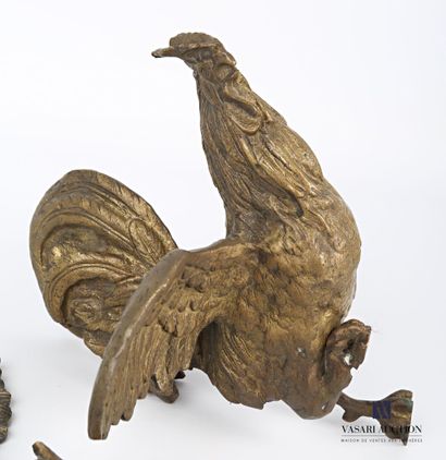 null Lot en bronze comprenant un Coq de Bruyère (Haut. : 20 cm) et deux éléments...