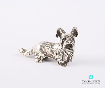 null Silver subject representing a Yorshire

Length : 8 cm - Weight : 207,63 g