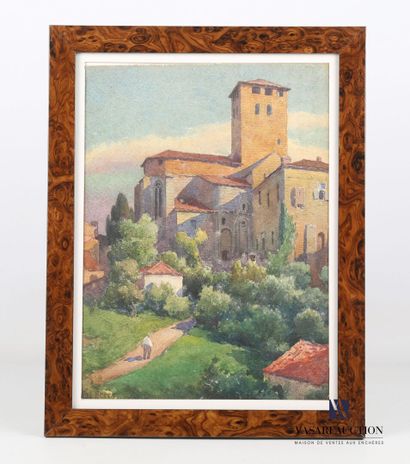 null ARIES Nel (1873-1944)

Walk at the foot of the priory of Saint-Géraud in Monsempron-Libos

Watercolor...