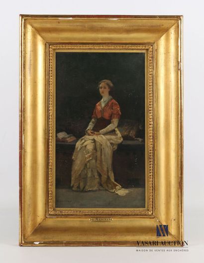 null French school of the 19th century

Seated woman

Oil on canvas

Bears an apocryphal...