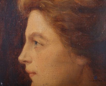 null French school of the beginning of the XXth century

Portrait of a woman in profile

Oil...