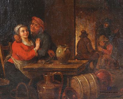 null Follower of Teniers

Tavern scene 

Oil on canvas

(restoration)

34,5 x 46...