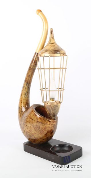 null ALDO TURA (1909-1963)

Pied de lampe figurant une pipe en bois de placage et...