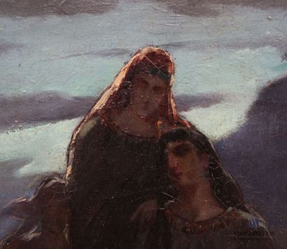 null GILLET Numa François (1868-1940)

Three women by a full cloudy moon 

Oil on...