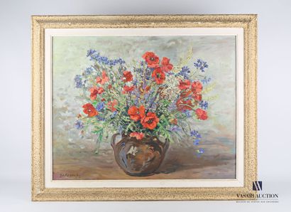 null SAFRONOFF Nicolas (1898-?) 

Nature morte au bouquet de fleurs des champs et...