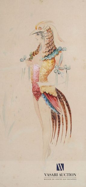 null French school of the beginning of the XXth century

Two studies of cabaret costumes

Watercolors...
