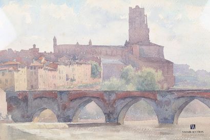null ARIES Nel (1873-1944)

View of Albi Cathedral and the Old Bridge

Watercolor...